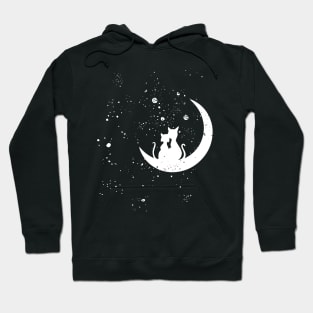 CAT MOON LOVE lovely pet design Hoodie